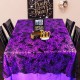 Halloween Tablecloth, Rectangular Polyester Lace Tablecloth Black Spider Web Tablecover for Scary Movie Nights Halloween Table Decorations