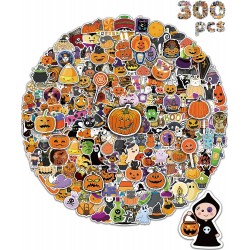 Halloween Stickers for Kids, Halloween Holiday Sticekrs Bulk, Halloween Crafts Party Favors for Kids, Cute Water Bottle Stikers, Waterproof Vinyl Laptop Stickers for Teens Girls