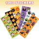 Assorted Halloween Stickers for Kids, 100 Sheets with 1200 Stickers, Great for Halloween Party Favors, Treats, Décor, Classroom Crafts, Goodie Bags, Scrapbook for Boys and Girls