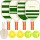 4 Wooden Paddles Green 