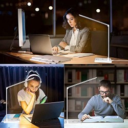 LED Desk/Table Lamp Dimmable Reading Lamp with USB Charging Port
