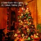 Christmas Lights,120V UL Certified String Lights White Cord, Indoor Xmas Lights for Bedroom Outdoor Tree Party Decorations