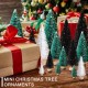 30Pcs Mini Christmas Trees, Artificial Christmas Tree Bottle Brush Trees Christmas , Sisal Snow Trees with Wooden Base for Christmas Decor