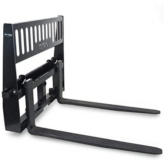 Titan Pallet Fork Attachment for Tractors and Skid Steers, Universal HD 48”