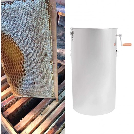 Aqur2020 Honey Extractor Stainless Steel Manual Honey Separator Centrifuge Beekeeping Accessory Stainless Steel Mesh Strainer Durable Highly Resistant Rust Oxidation