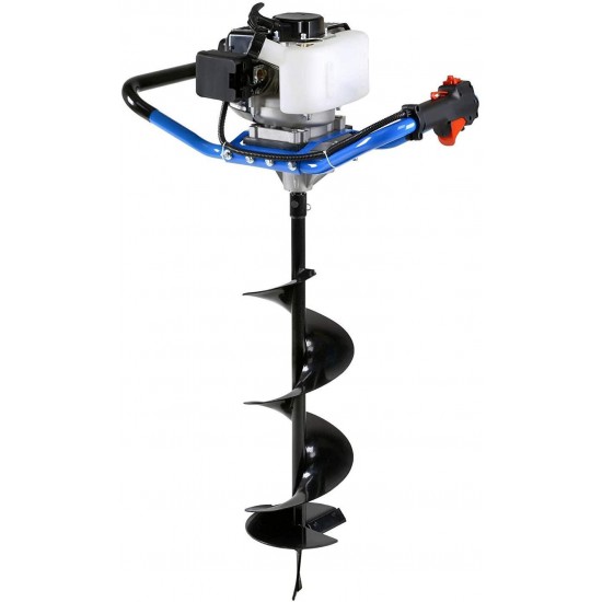 Landworks Earth Auger Power Head Heavy Duty 3HP 52cc 2 Stroke Gas Engine w/Steel 8