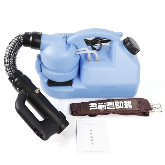 BTDH 1000W 7L/1.8Gallon 400ml/min Electric Fu-mi-gat-ion S-te-ril-izat-ion U-L-V Sp-ra-yer Distance 20ft-26ft in-se-ct Fo-g-ger w/ 20ft Power Cord&Carry Strap for Station School Restaurant Garden