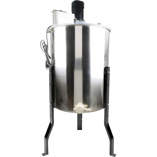 VIVO Electric 4 Frame Stainless Steel Honey Extractor, Honeycomb Drum Spinner BEE-V004E