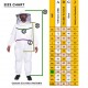 BeeAttire Ventilated Bee Suit 3 Layer Mesh Bee Protection New Light weight Ultra breeze Maximum protection for Professional Beginner beekeeper YKK zippers Full Beekeeping Costume with round hood (7XL)