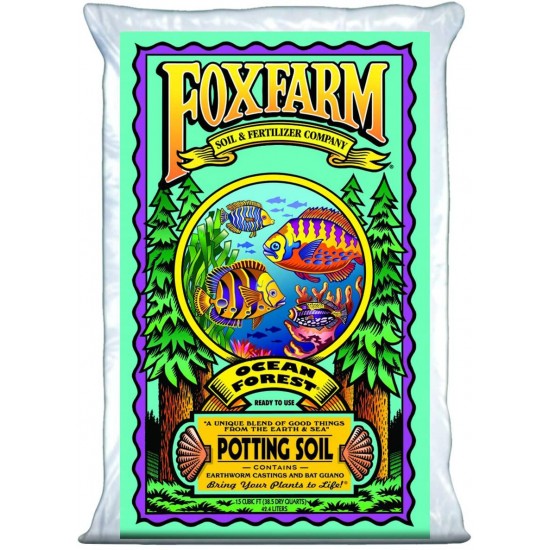 FoxFarm Ocean Forest Garden Soil Mix (2 Bags) and Happy Frog Organic Potting Soil Mix Bundle (1 Bag)