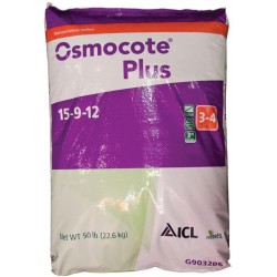 Osmocote Fertilizer 15-9-12, Slow Release 3 - 4 Months, 50lbs. Bag