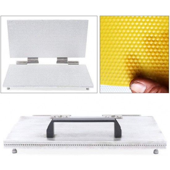 LOYALHEARTDY Beeswax Foundation Sheet Mold Machine Mill Cell Size 5.3mm Beeswax Casting Mould Beekeeping Tool 42 x 22cm/16.53