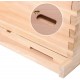 MorNon Natural Bee Hive 10 Frame Includes Frames and Foundations Wooden Beehive with Metal Roof (3-Layer)