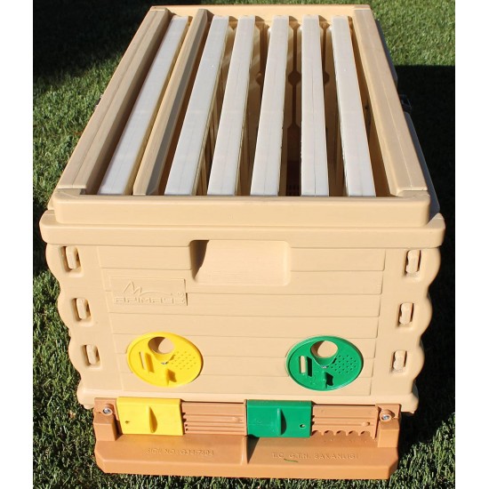 Apimaye Insulated 7 Frame Langstroth Nucleus Bee Hive Nuc Queen Castle