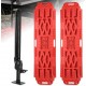 FieryRed Jack with 2pcs Recovery Traction Tracks Built-in Jack Lift Base - 48 Inch Jack with Traction Boards for Sand Mud Snow Track Tire Ladder 4X4