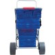 Rio Brands Beach Wonder Wheeler Deluxe Beach Utility Foldable Cart, Blue