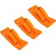 3 Piece Tractor Bucket Ski Edge Turf Tamer Skid Protector by Pocono Metal Craft (Kubota Orange)