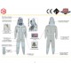 Protective Bee 3 Layer Ultra Ventilated Safety Protective Unisex White Fabric Mesh Beekeeping Jacket Beekeeper Bee Suit Outfit Fency Veil-S