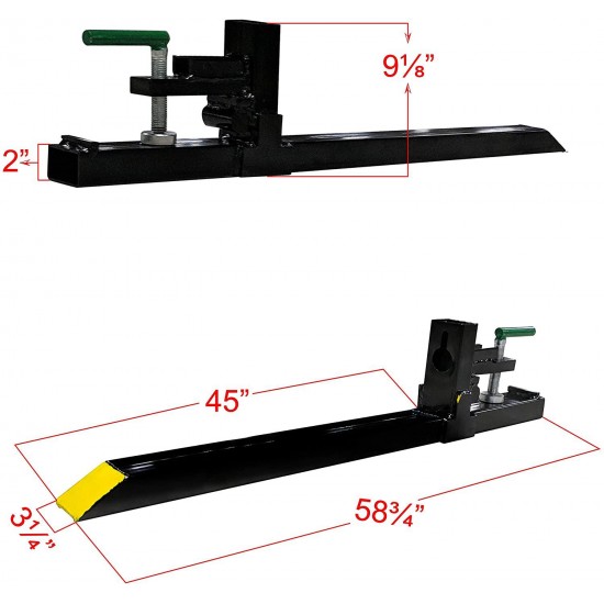 Titan Attachments Light Duty Clamp on Pallet Fork 60 Inch 1500 lb Capacity Loader Bucket Tractor Loader Easy to Install