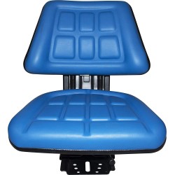 Blue TRAC SEATS Brand TRIBACK Style Universal Tractor Suspension SEAT with TILT FITS Ford/New Holland 3900 3930 3910 5000 5100 5600 5610 5900 5910 (Same Day Shipping - Delivers in 1-4 Business Days