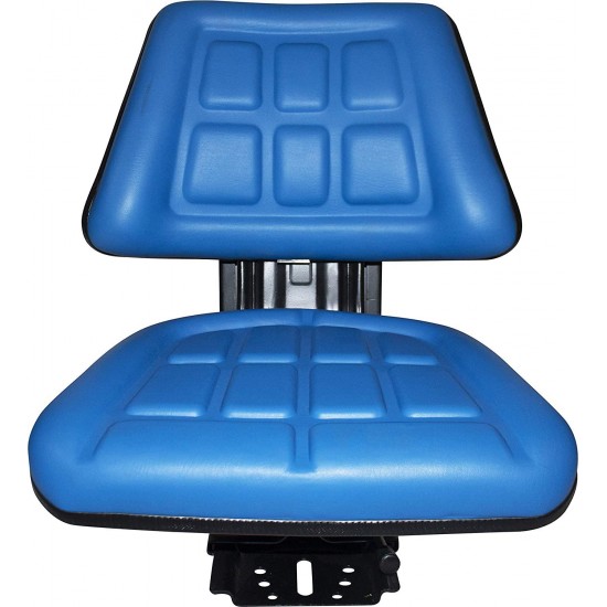 Blue TRAC SEATS Brand TRIBACK Style Universal Tractor Suspension SEAT with TILT FITS Ford/New Holland 3900 3930 3910 5000 5100 5600 5610 5900 5910 (Same Day Shipping - Delivers in 1-4 Business Days