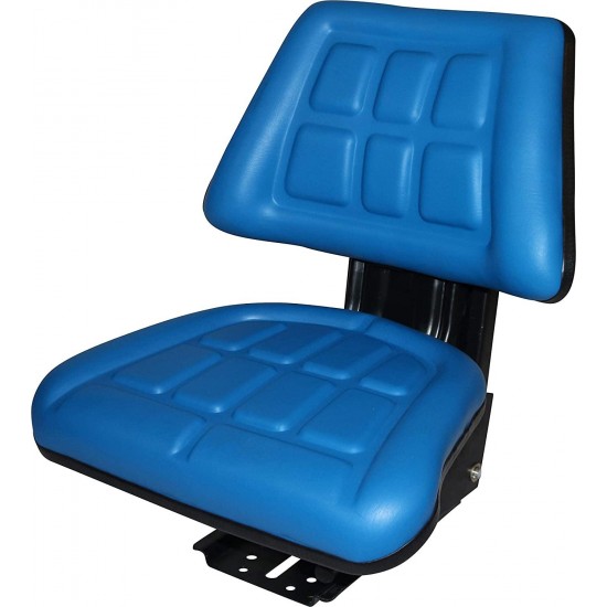 Blue TRAC SEATS Brand TRIBACK Style Universal Tractor Suspension SEAT with TILT FITS Ford/New Holland 3900 3930 3910 5000 5100 5600 5610 5900 5910 (Same Day Shipping - Delivers in 1-4 Business Days