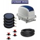 HALF OFF PONDS Patriot Pond Subsurface Aeration System with 5.3 Cubic Feet per Minute Air Pump, 50' Weighted Tubing, (4) 8