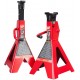 BIG RED T46202 Torin Steel Jack Stands: 6 Ton (12,000 lb) Capacity, Red, 1 Pair