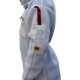 OZ ARMOUR Beekeeping Suit Ventilated Double MESH with Free Cow Hide Ventilated Gloves Fencing Style Veil (Large)