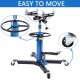 Honhill 2 Stage 1100lbs Telescopic Transmission Jack with Pedal 360° Swivel Wheel Lift Hoist Adjustable Height Hydraulic Jack