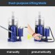 Anbull 20 Ton Air Hydraulic Bottle Jack, Blue Pneumatic Hydraulic Bottle Jack with Manual Hand Pump for Heavy Duty Auto Truck Repair