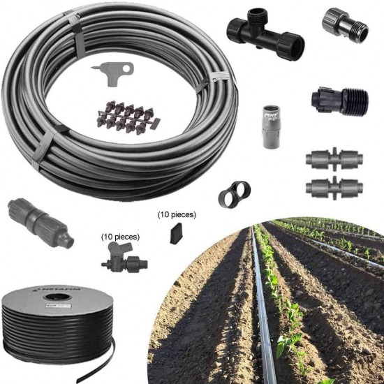 IRRIGATION-MART Garden Kit A-BV 1000ft 10 Rows Vegetables