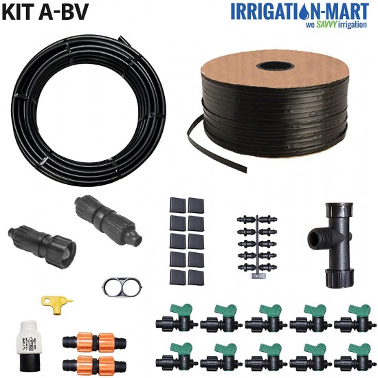 IRRIGATION-MART Garden Kit A-BV 1000ft 10 Rows Vegetables