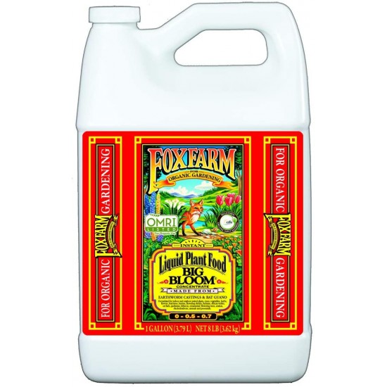 Fox Farm GLCMBX0005 Tiger Bloom Organic, Grow Big, 1 Gallon Combo Pack Fertilizer