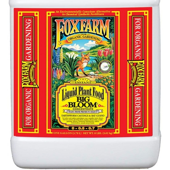 Fox Farm GLCMBX0005 Tiger Bloom Organic, Grow Big, 1 Gallon Combo Pack Fertilizer