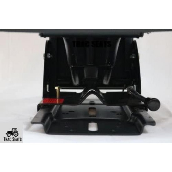 Black TRAC SEATS Brand Waffle Style Universal Tractor Suspension SEAT with TILT FITS Massey Ferguson 230 231 234 234H 234S 235 240 245 250 254 255 (Same Day Shipping - Delivers in 1-4 Business Days)