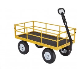 Gorilla Carts Heavy-Duty Steel Utility Cart with Removable Sides and 13