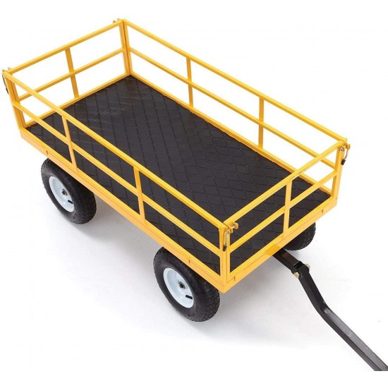 Gorilla Carts Heavy-Duty Steel Utility Cart with Removable Sides and 13