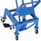 DURHAND 300 lbs Hydraulic Motorcycle Scissor Jack Lift Foot Step Wheels for Small Dirt Bikes