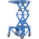 DURHAND 300 lbs Hydraulic Motorcycle Scissor Jack Lift Foot Step Wheels for Small Dirt Bikes