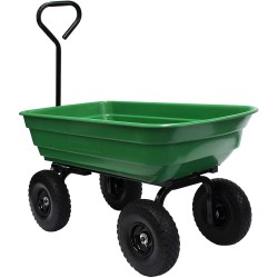 Garden Star 70275 Garden Wagon/Yard Cart with Flat Free Tires, 37