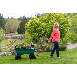 Garden Star 70275 Garden Wagon/Yard Cart with Flat Free Tires, 37