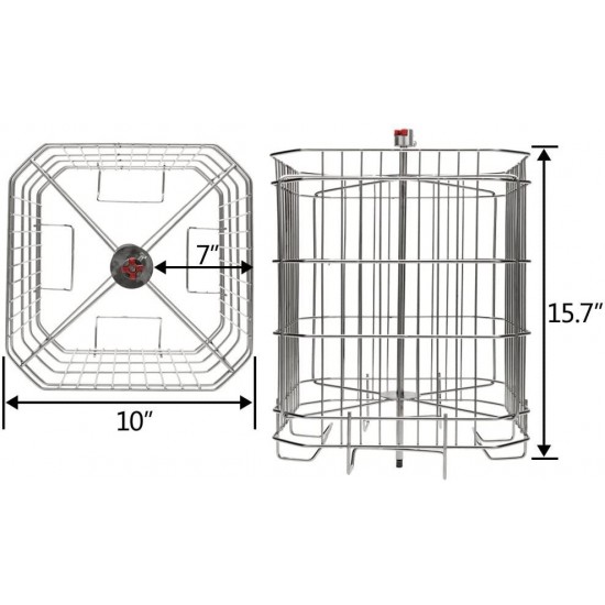 VINGLI New Electric 4 Frame Honey Extractor Separator,Food Grade Stainless Steel Honeycomb Spinner Drum with Adjustable Height Stands,Beekeeping Pro Extraction Apiary Centrifuge Equipment