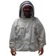 Mann Lake CV365 Waterproof Weathertek Pollinator Jacket with Veil, White, Large