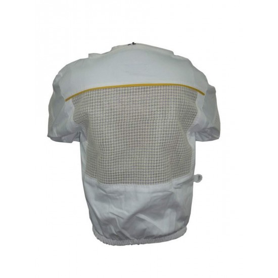 OZ ARMOUR Ventilated Poly Cotton Jacket Extra Cool Beekeeper Costume Kit with 2 Hoods Fencing/Folding & Round Brim Hat (3X-Large)