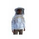 OZ ARMOUR Ventilated Poly Cotton Jacket Extra Cool Beekeeper Costume Kit with 2 Hoods Fencing/Folding & Round Brim Hat (3X-Large)