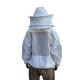 OZ ARMOUR Ventilated Poly Cotton Jacket Extra Cool Beekeeper Costume Kit with 2 Hoods Fencing/Folding & Round Brim Hat (3X-Large)