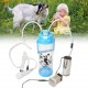 Electric Milking Machine,3L Fresh-Keeping Bottle Small Household Portable Electric Milking Machine Electric Bucket Milk Cutter Sheep Feedin Milker Impulse Type for Sheep Cows Goat Milking Kit