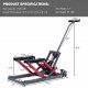 Goplus Motorcycle ATV Hydraulic Scissor Lift Jack Stand Quad Dirt Street Bike Hoist 1500 Lbs