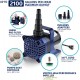 Alpine Corporation Alpine PAL2100 Cyclone Pump-2100 Fountains, Waterfalls, and Water Circulation Pond Pump, 2100 GPH, Black & Blue